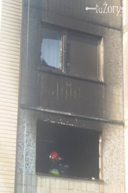 Strażacy gasili pożar mieszkania w jednym z bloków na osiedlu Sikorskiego, Czytelniczka Sandra
