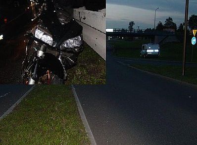 Tragiczny finał wypadku na Wodzisławskiej.26-letni motocyklista zmarł w szpitalu, KMP Żory