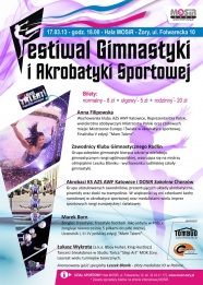 Festiwal Gimnastyki i Akrobatyki Sportowej już w niedzielę!, MOSiR