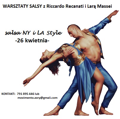Movimento: warsztaty salsy z Riccardo Recanati i Larą Massei, mat. prasowe