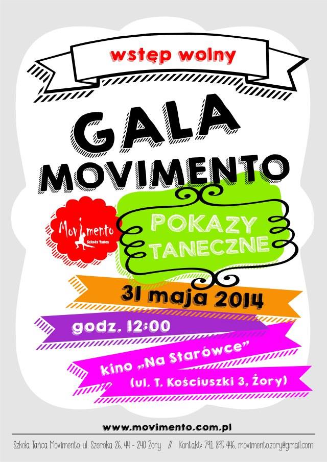 Szkoła Tańca Movimento organizuje Galę!, Materiały prasowe