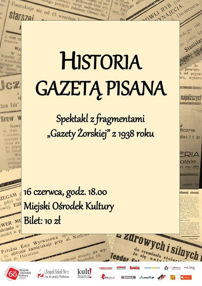 ZS2: spektakl „Historia gazetą pisana”, Materiały prasowe