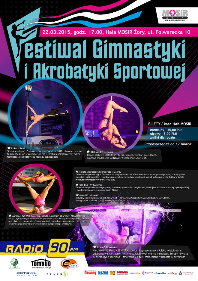 Festiwal Gimnastyki i Akrobatyki Sportowej już po raz trzeci w Żorach. Nie zabraknie atrakcji!, mat. prasowe
