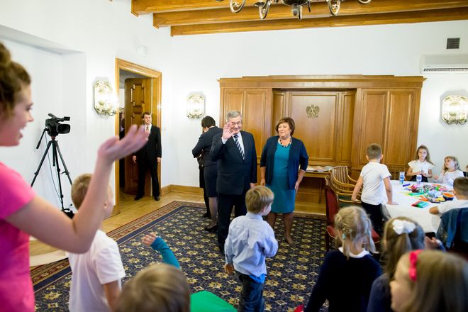 8-letnia żorzanka spotkała się z Prezydentem Rzeczypospolitej Polskiej, Kancelaria Prezydenta RP