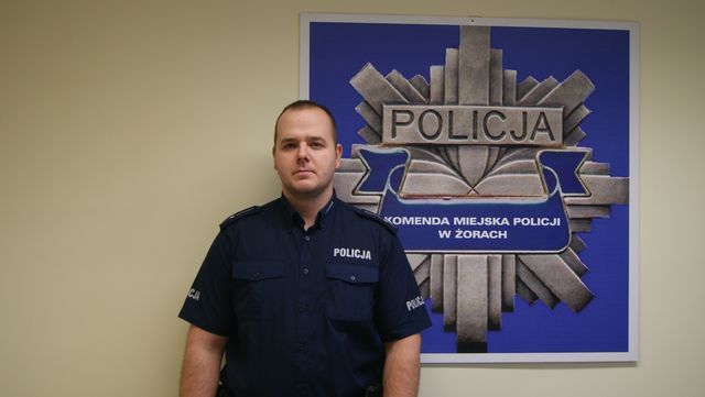 Policjant po służbie wziął udział w pościgu za złodziejem, KMP Żory