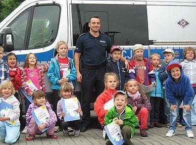 Klub Małych Odkrywców odwiedził żorską Komendę Policji, KMP Żory