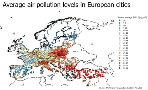 Raport WHO: Żory w gronie najbardziej zanieczyszczonych miast w Europie!, WHO